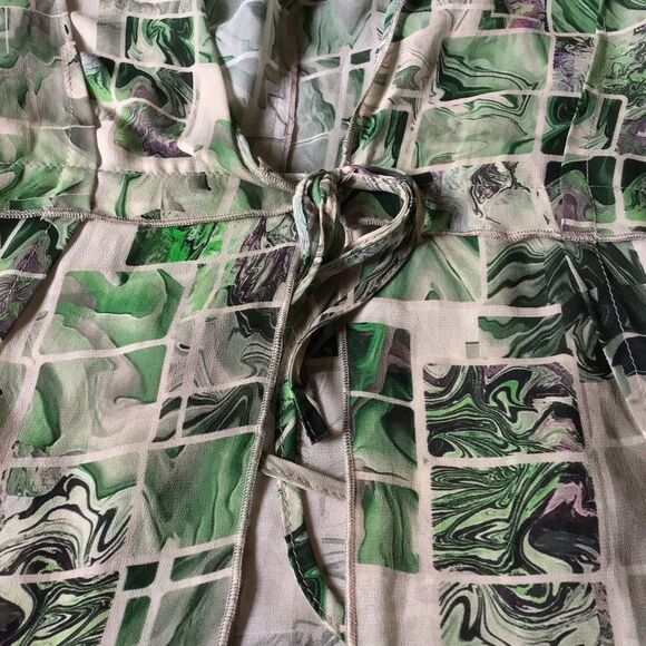 Lola & Sophie Tile Print Drawstring Jacket - Picture 6 of 10